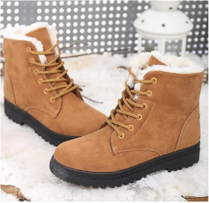 Bottes casual antidérapantes en laine pour femme | Idéal pour l’hiver