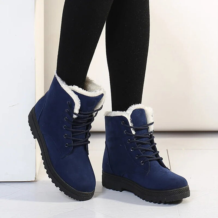 Bottes casual antidérapantes en laine pour femme | Idéal pour l’hiver